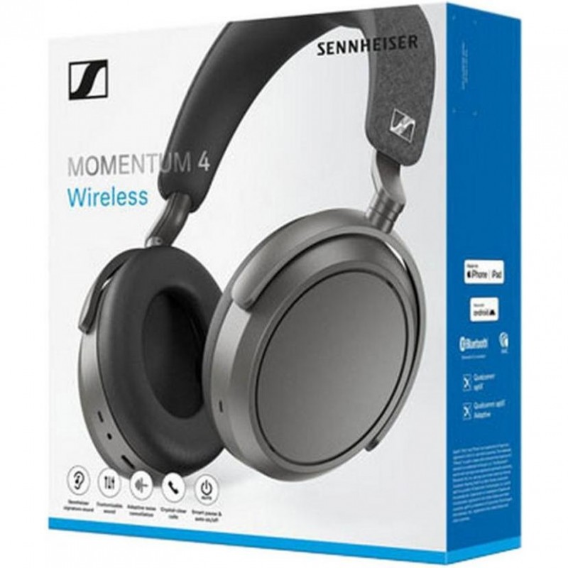 Навушники з мікрофоном Sennheiser MOMENTUM 4 Wireless Graphite (700383)