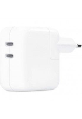 Зарядний пристрій Apple A2676 35W Dual USB-C White (MW2K3)