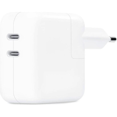 Зарядний пристрій Apple A2676 35W Dual USB-C White (MW2K3)