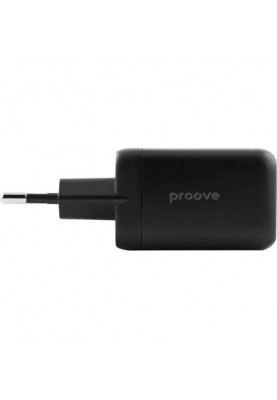 Мережевий зарядний пристрій Proove 40W 2xUSB-C Silicone Black (WCSP4020001)