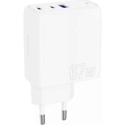 Зарядний пристрій Proove Shot GaN 67W White (WCSP4020002)