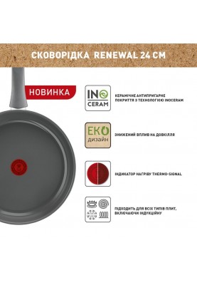 Сковорода звичайна Tefal Renewal 24 см (C4260443)