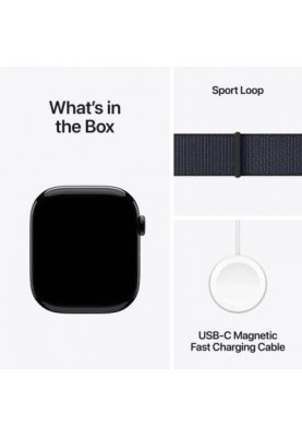 Смарт-годинник Apple Watch Series 10 GPS 46мм Jet Black Aluminum Case w. Ink Sport Loop (MWWR3)