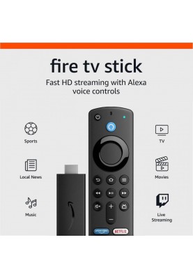 Smart-stick медіаплеєр Amazon Fire TV Stick HD 3 Gen. (B07ZZVX1F2)