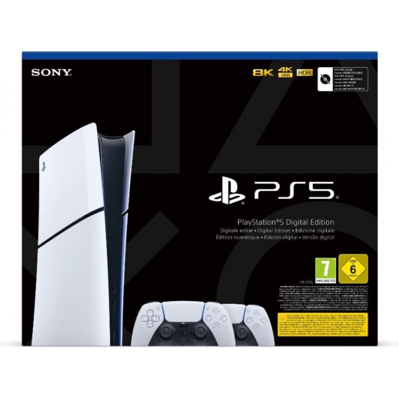 Стаціонарна ігрова приставка Sony PlayStation 5 Slim Digital Edition 1TB DualSense Wireless Controller (1000042065)