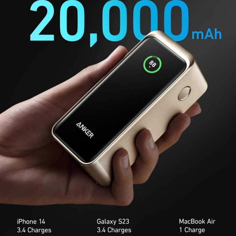 Зовнішній акумулятор (павербанк) Anker 735 Prime 20000mAh 200W White (A13360B1)