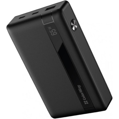 Зовнішній акумулятор (павербанк) ColorWay 20000mAh 65W Black (CW-PB200LPA3BK-PDD)