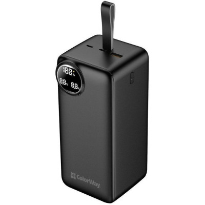 Зовнішній акумулятор (павербанк) ColorWay 50000mAh 22.5W Black (CW-PB500LPA4BK-PDD)
