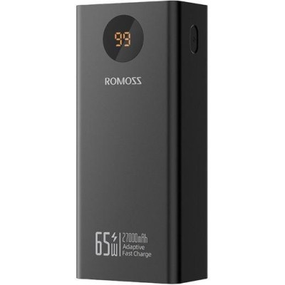 Зовнішній акумулятор (павербанк) Romoss PEA27S Pro 27000 mAh 65W Black