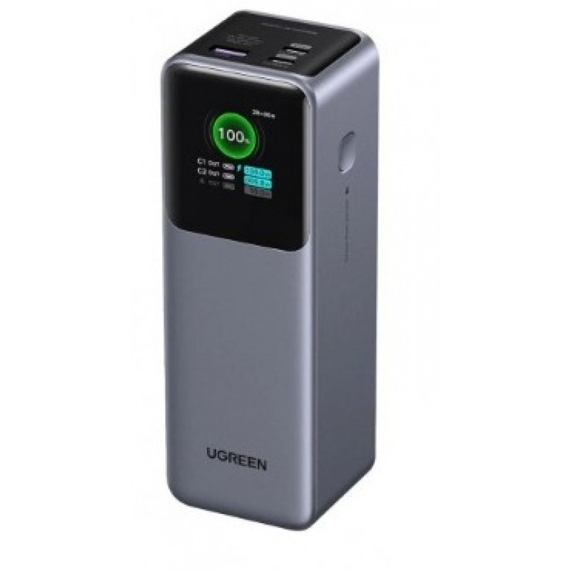 Зовнішній акумулятор (павербанк) UGREEN PB722 25000mAh 200W Gray