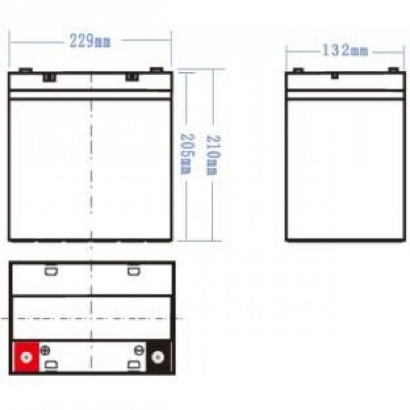 Акумулятор для ДБЖ AGM 55Ah 12V Green Cell AGM49 12V 55Ah