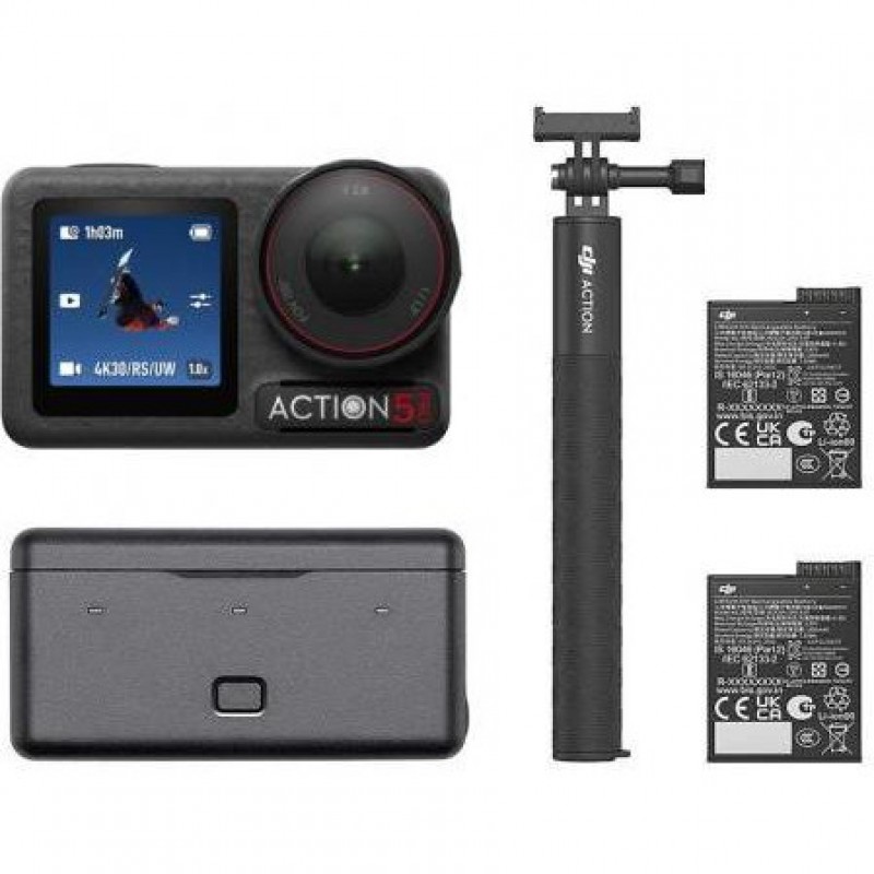 Екшн-камера DJI Osmo Action 5 Pro Adventure Combo (CP.OS.00000378.01, CP.OS.00000350.01)