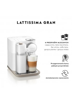 Капсульна кавоварка еспресо Delonghi Nespresso Gran Lattissima EN 640.W