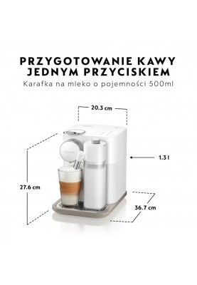 Капсульна кавоварка еспресо Delonghi Nespresso Gran Lattissima EN 640.W