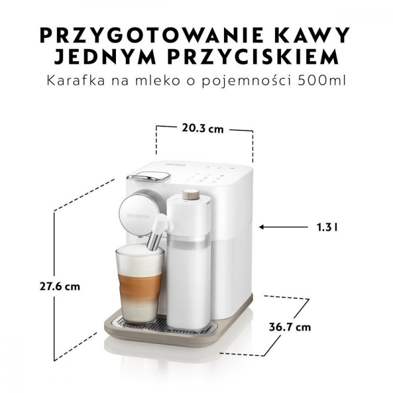 Капсульна кавоварка еспресо Delonghi Nespresso Gran Lattissima EN 640.W