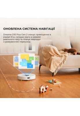 Робот-пилосос з вологим прибиранням Dreame Bot D10 Plus Gen 2 (RLD32GD)