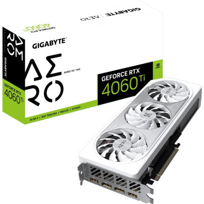 Відеокарта GIGABYTE GeForce RTX 4060 Ti AERO OC 16G (GV-N406TAERO OC-16GD) Відеокарта GIGABYTE GeForce RTX 4060 Ti AERO OC 16G (GV-N406TAERO OC-16GD)