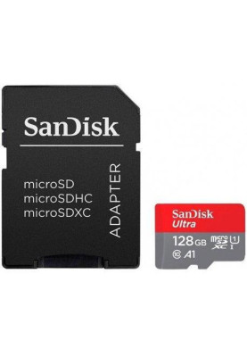 Карта пам'яті SanDisk 128 GB microSDXC UHS-I U1 A1 Class 10 Ultra (SDSQUAB-128G-GN6MA)