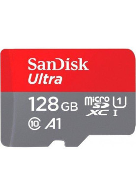 Карта пам'яті SanDisk 128 GB microSDXC UHS-I U1 A1 Class 10 Ultra (SDSQUAB-128G-GN6MA)