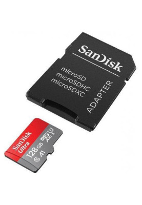 Карта пам'яті SanDisk 128 GB microSDXC UHS-I U1 A1 Class 10 Ultra (SDSQUAB-128G-GN6MA)