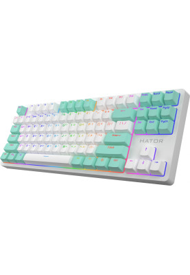 Клавіатура HATOR Rockfall 2 Mecha Signature Edition White/White/Mint (HTK-521-WWM)