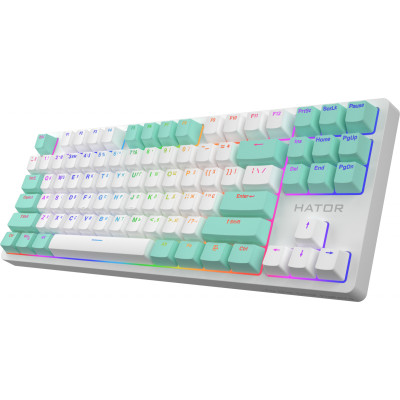 Клавіатура HATOR Rockfall 2 Mecha Signature Edition White/White/Mint (HTK-521-WWM)