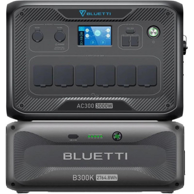 Комплект зарядної станції BLUETTI AC300 + battery module B300K