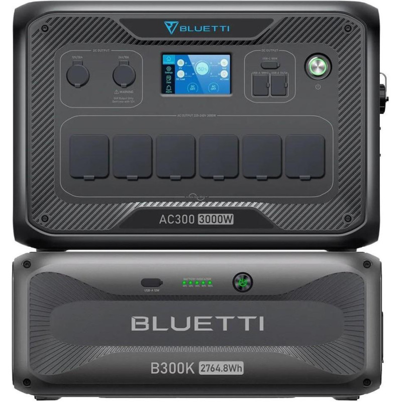 Комплект зарядної станції BLUETTI AC300 + battery module B300K