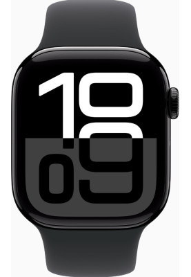 Смарт-годинник Apple Watch Series 10 GPS + Cellular 42mm Jet Black Alu. Case w. Black Sport Band - S/M (MWX63)