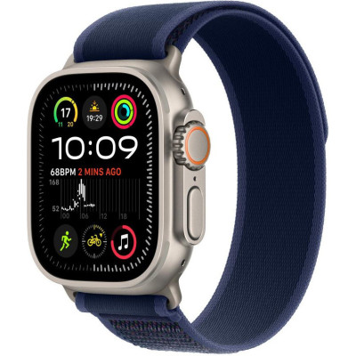 Смарт-годинник Apple Watch Ultra 2 GPS + Cellular 49mm Natural Titan. Case w. Blue Trail Loop - M/L (MX4L3)