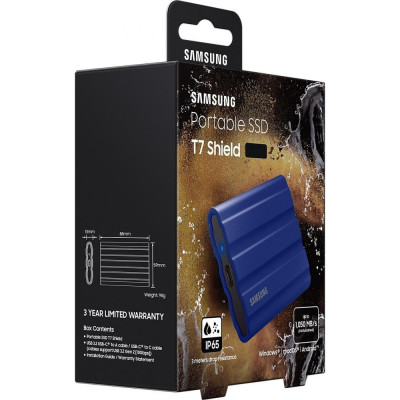 SSD накопичувач Samsung T7 Shield 2TB Blue (MU-PE2T0R)