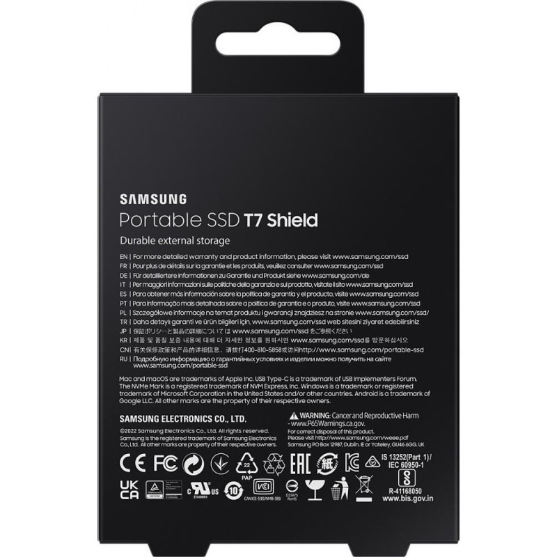 SSD накопичувач Samsung T7 Shield 2TB Blue (MU-PE2T0R)