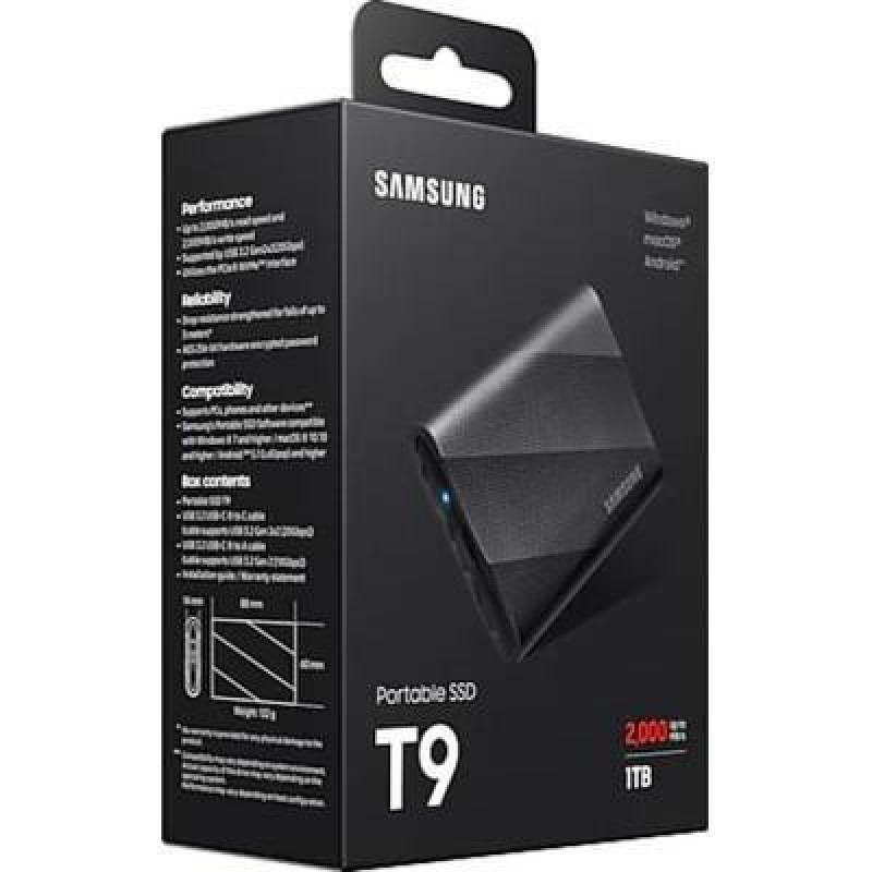 SSD накопичувач Samsung T9 1TB Black (MU-PG1T0B)