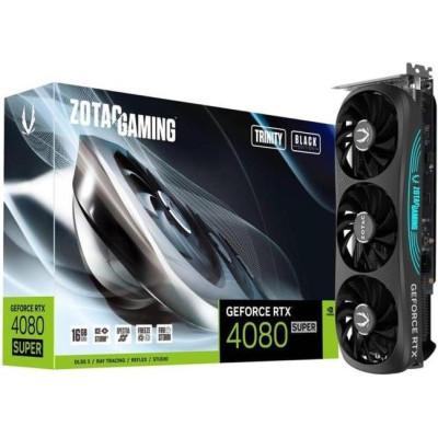 Відеокарта Zotac GAMING GeForce RTX 4080 Super Trinity Black Edition 16GB (ZT-D40820D-10P)