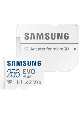 Карта пам'яті Samsung 256 GB microSDXC Class 10 UHS-I U3 EVO Plus + SD Adapter (MB-MC256SA)