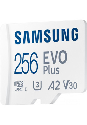 Карта пам'яті Samsung 256 GB microSDXC Class 10 UHS-I U3 EVO Plus + SD Adapter (MB-MC256SA)