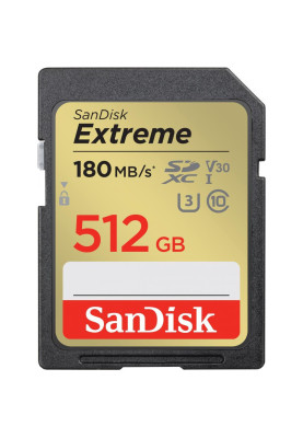 Карта пам'яті SanDisk 512 GB SDXC UHS-I U3 V30 Extreme (SDSDXVV-512G-GNCIN)