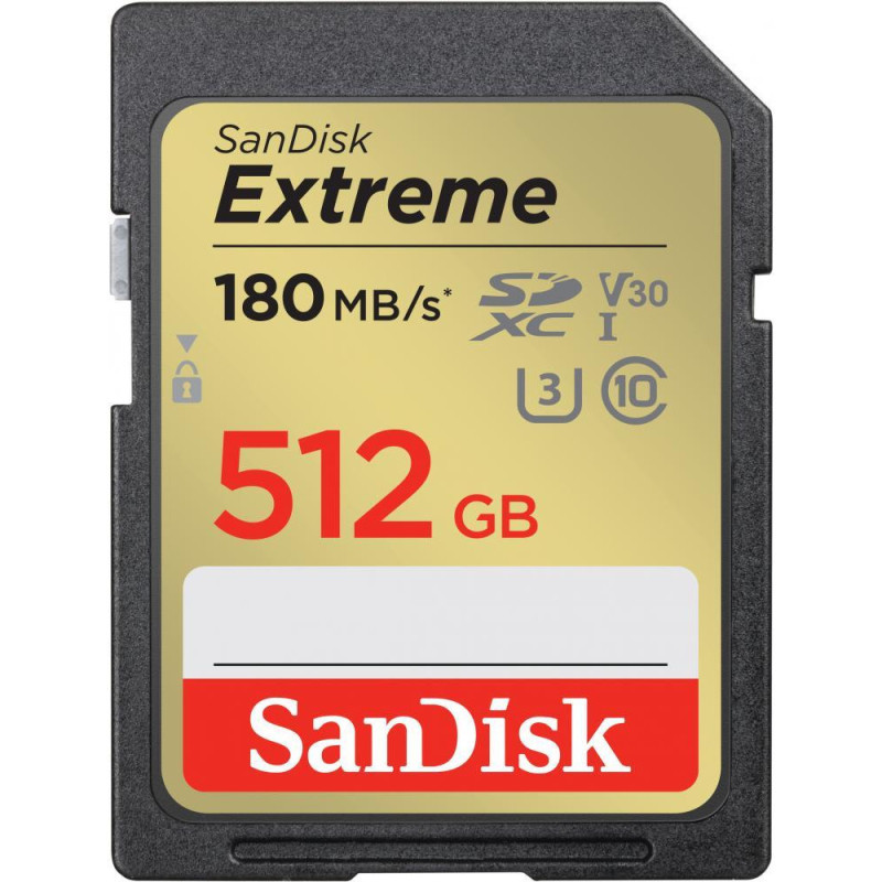 Карта пам'яті SanDisk 512 GB SDXC UHS-I U3 V30 Extreme (SDSDXVV-512G-GNCIN)