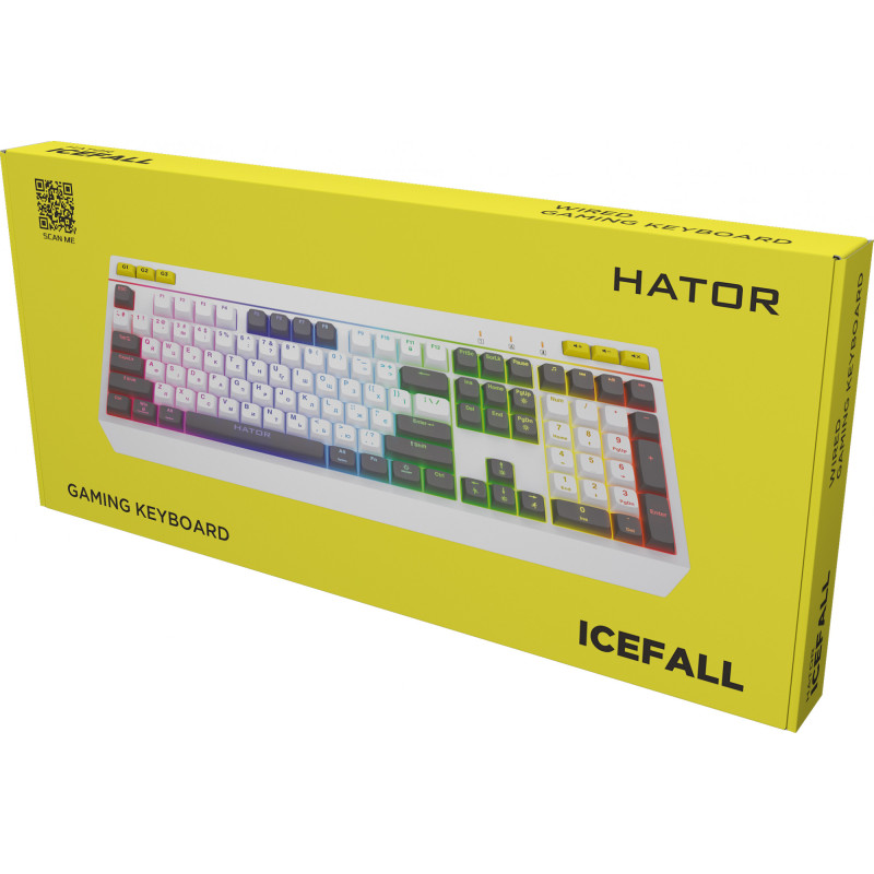 Клавіатура HATOR Icefall White (HTK405UA)