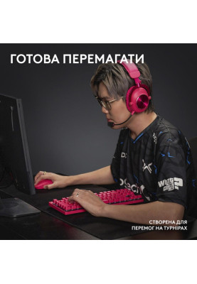 Клавіатура Logitech G Pro X TKL Lightspeed Tactile Magenta (920-012159)