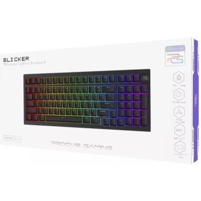Клавіатура Proove Gaming Slicker Wireless Keyboard Black (WKSL00022401)