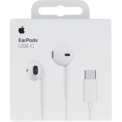 Навушники з мікрофоном Apple EarPods with USB-C White (MYQY3)