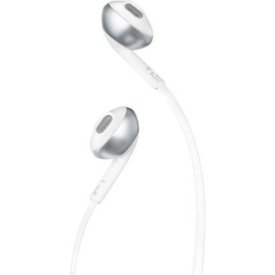 Навушники з мікрофоном JBL T205 Chrome (JBLT205CRM)