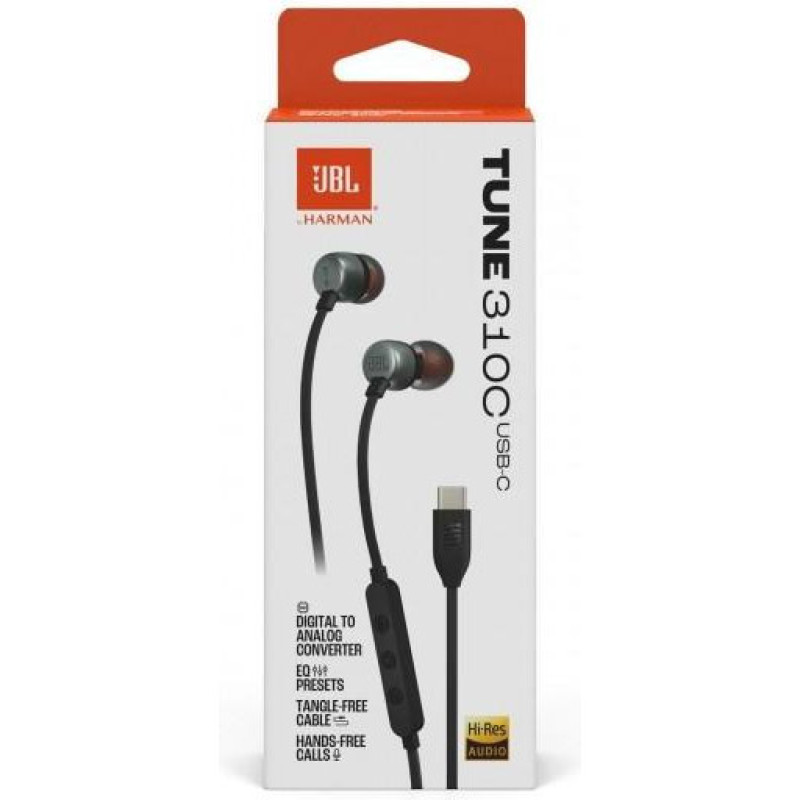 Навушники з мікрофоном JBL Tune 310C Black (JBLT310CBLK)