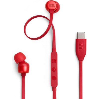 Навушники з мікрофоном JBL Tune 310C Red (JBLT310CRED)