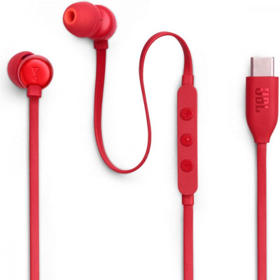 Навушники з мікрофоном JBL Tune 310C Red (JBLT310CRED)