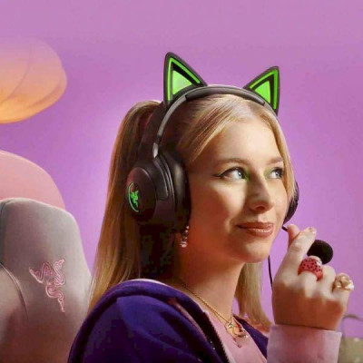 Навушники з мікрофоном Razer Kraken Kitty V2 Black (RZ04-04730100-R3M1)