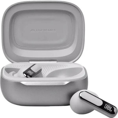 Навушники TWS JBL Live Beam 3 Silver (JBLLIVEBEAM3SIL)