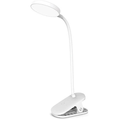 Офісна настільна лампа ColorWay LED Flexible & Clip 2 з аккумулятором White (CW-DL10FCB-W)