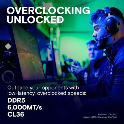 Пам'ять для настільних комп'ютерів Crucial 32 GB (2x16GB) DDR5 6000 MHz Pro Overclocking (CP2K16G60C36U5B)
